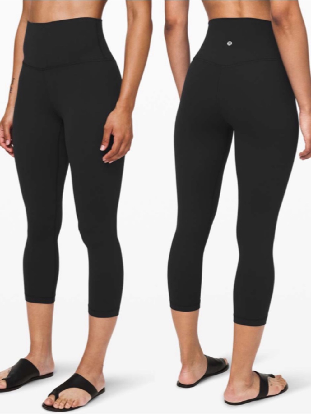 Lululemon Align HR Crop 21” Leggings Black SZ 4